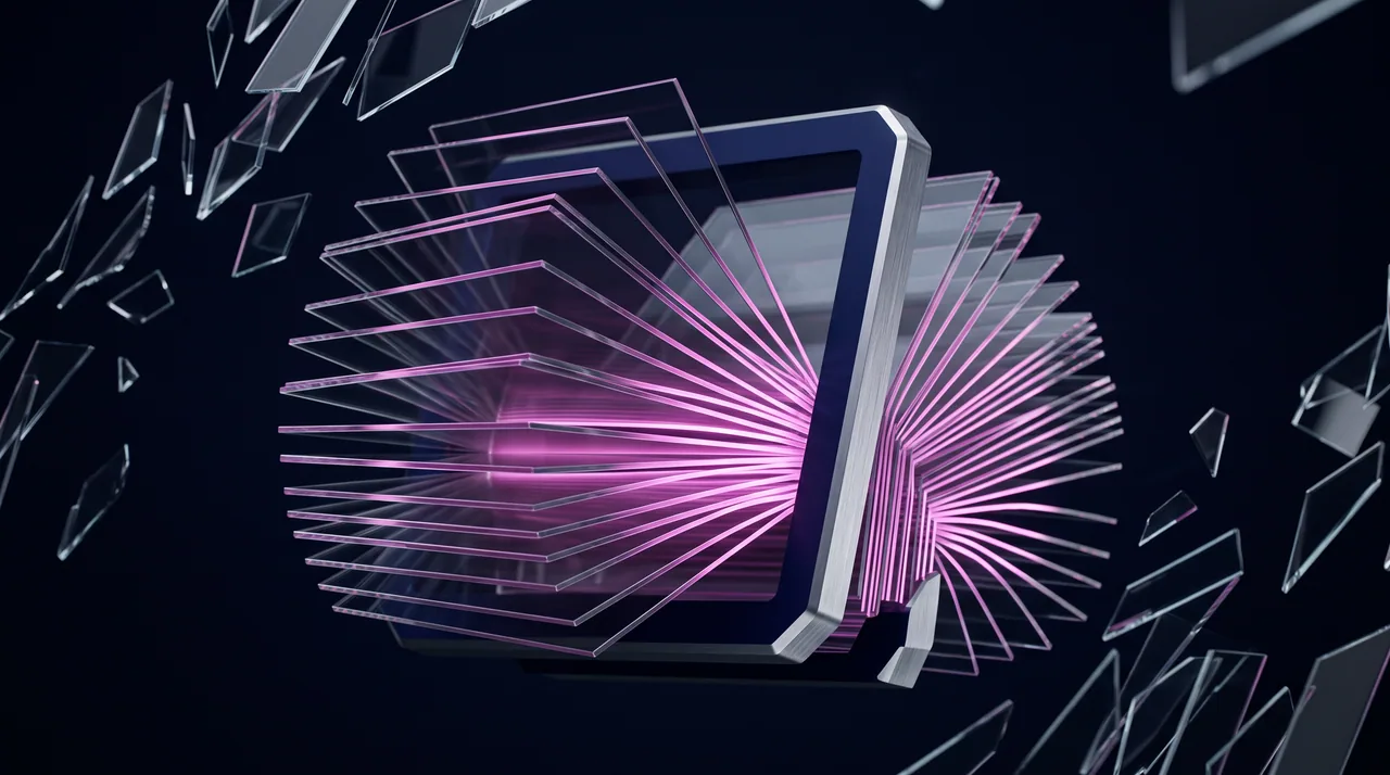 Doksa rendered as a precision object in plum light